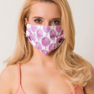 White-Purple Protective Mask