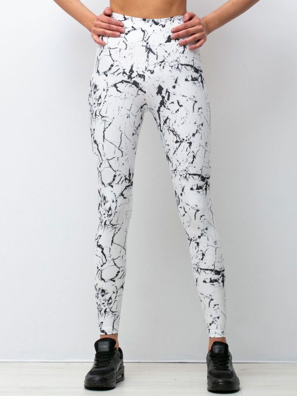 Black and White Marbelous Leggings