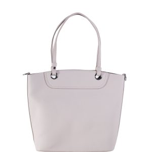 Grey Roomy Shoulder Bag with Handles