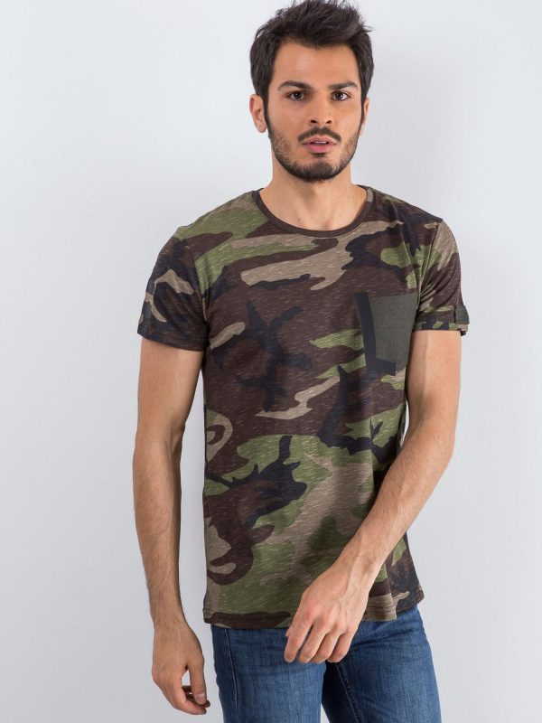 Khaki Men's T-Shirt Warrior