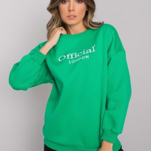 Green Hoodless Sweatshirt for Women Cherbourg