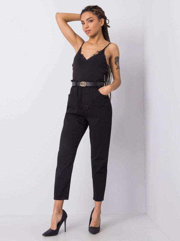 Black Dianne high waist pants