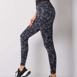 Black & Grey Gracey Leggings FOR FITNESS