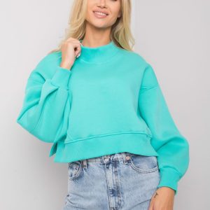 Turquoise Hoodless Sweatshirt Thilde