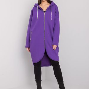 Dark purple long sweatshirt for women Tabby