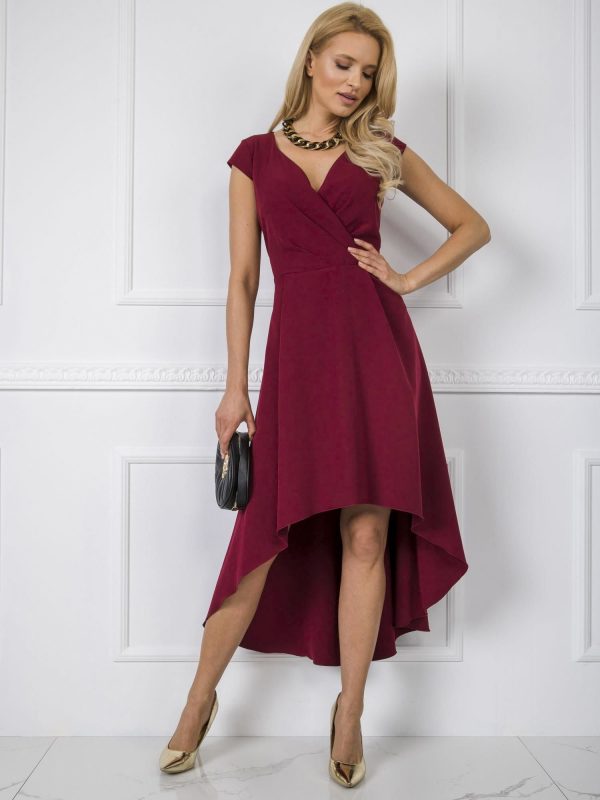 Burgundy dress Iva