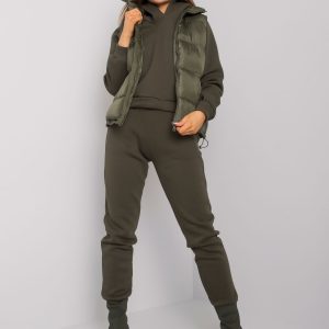 Khaki set with Aysel vest