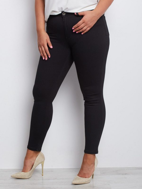 Black Juvenile Plus Size Pants