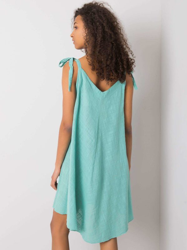 Turquoise Loose Strap Dress Evanthia OCH BELLA