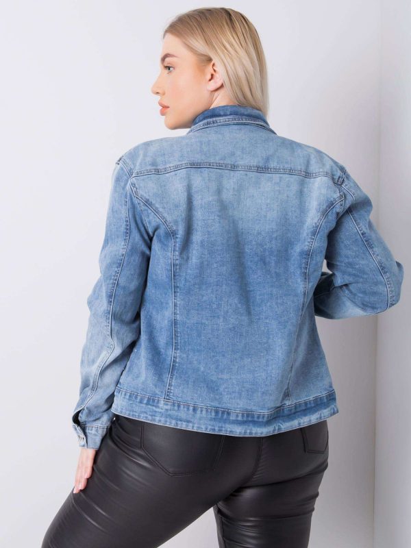 Kristi Blue Plus Size Denim Jacket