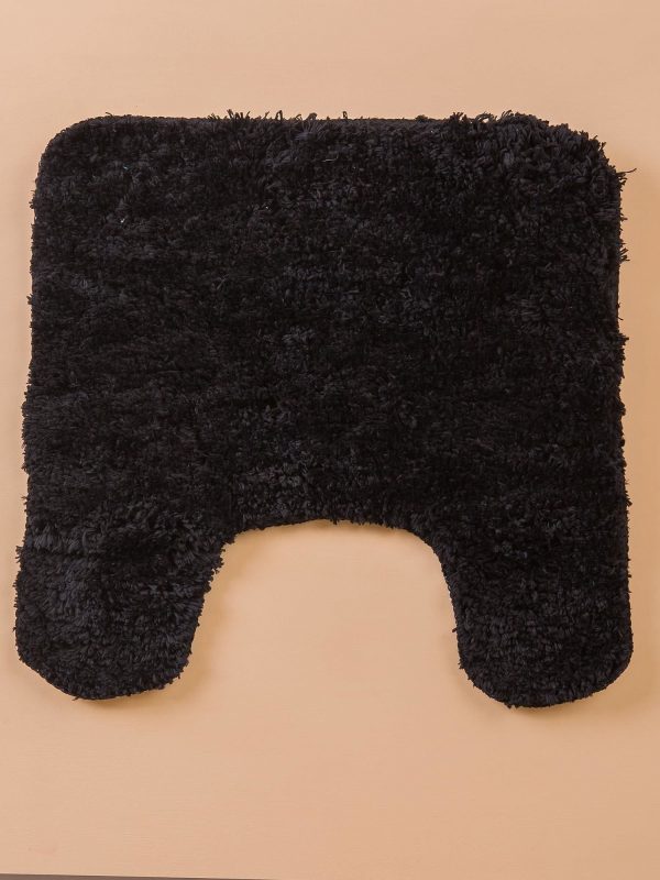 Black Bathroom Rug