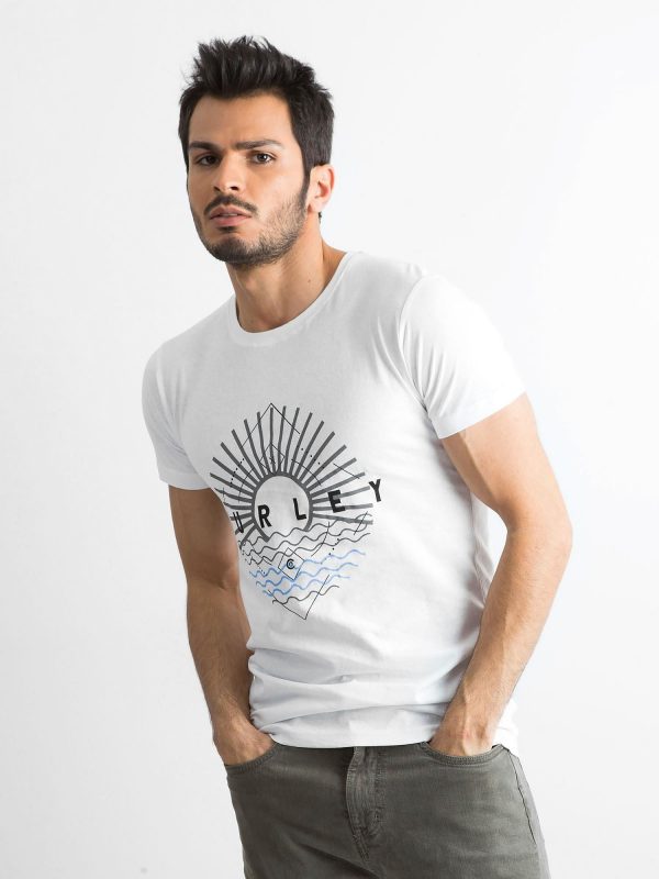 White Men's Cotton T-Shirt