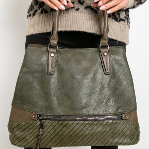 Dark Green City Handbag