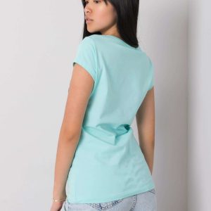 Light blue t-shirt with Skull applique