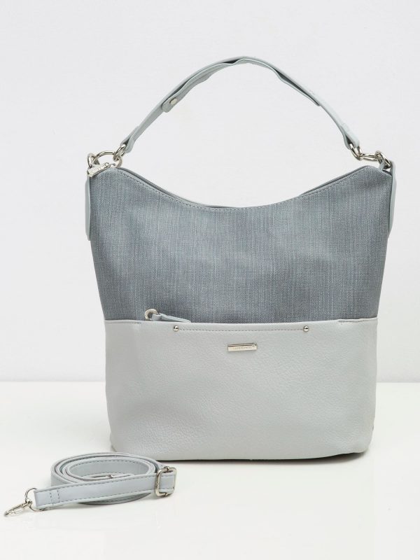 Light Grey Soft Shoulder Bag