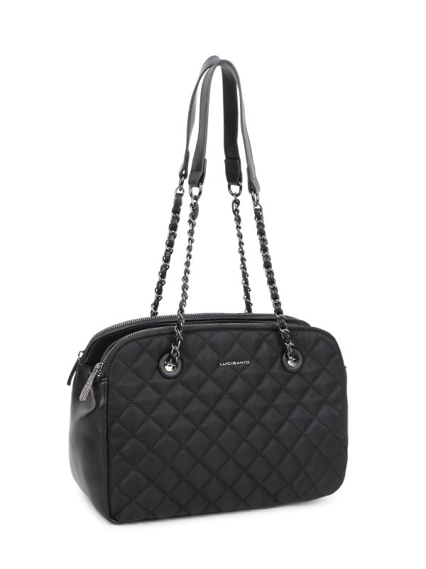 LUIGISANTO black quilted bag