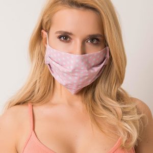 Pink protective mask with stars