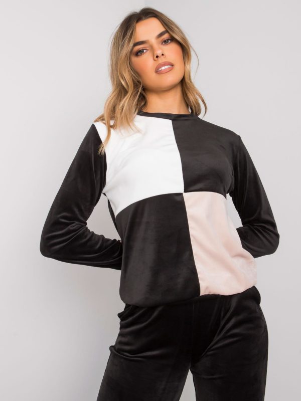 Women's black and white velour set Callani