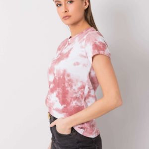 Dirty pink and white t-shirt by Annette