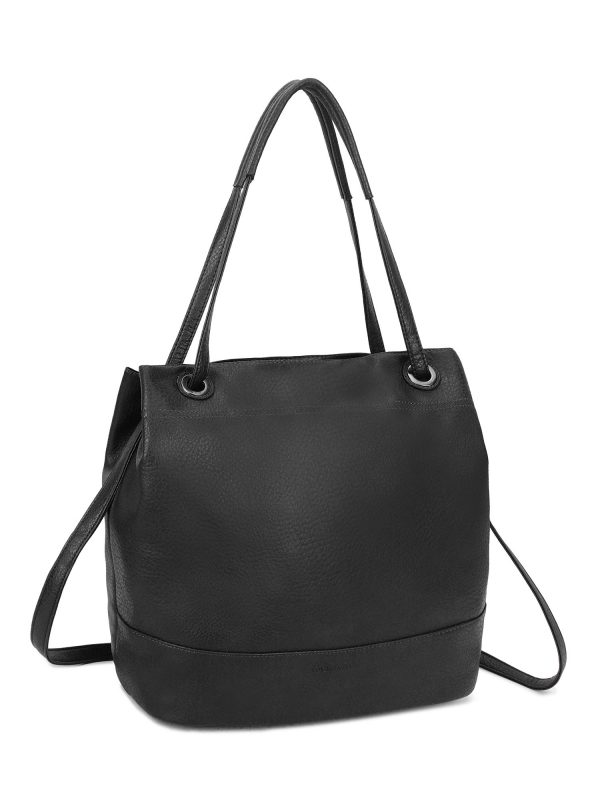 Black bag with detachable strap LUIGISANTO