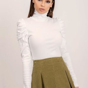 BSL White Turtleneck Blouse