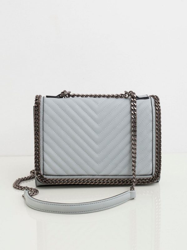 Light blue bag with chain