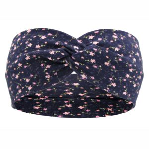 Navy blue headband for girl in patterns 3-5 years