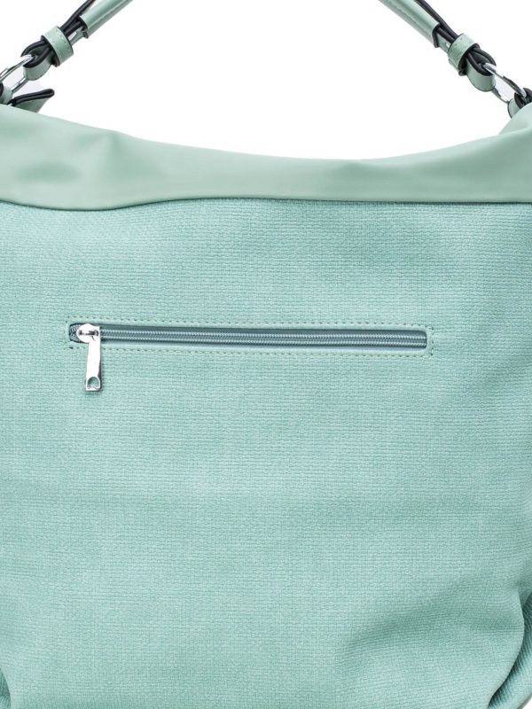 Mint shoulder bag with detachable strap