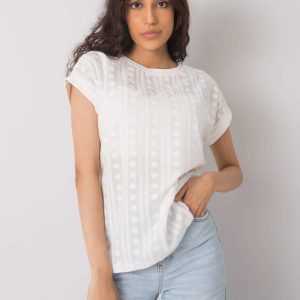 Alisha White Casual Blouse