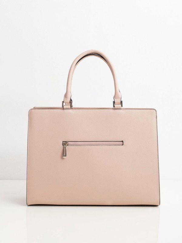 Light pink saffiano bag