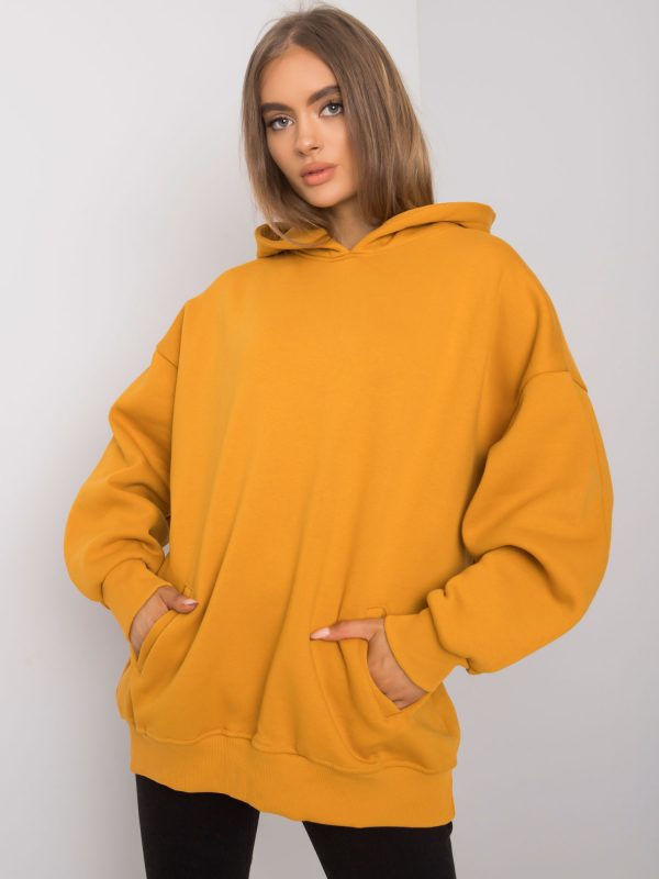 Michele's mustard hoodie for women