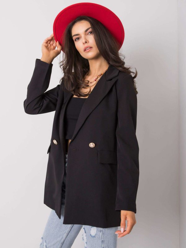 Black jacket for women Luiza OCH BELLA