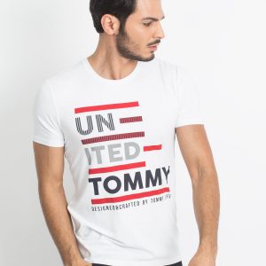 TOMMY LIFE White Men's T-Shirt