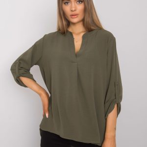 Khaki oversized blouse Portland