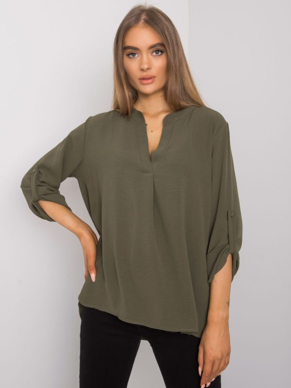 Khaki oversized blouse Portland