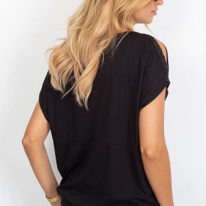 Domain black blouse