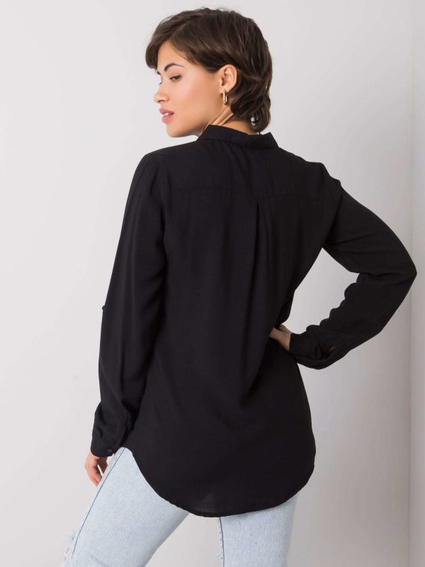 Black classic shirt Yvaine RUE PARIS