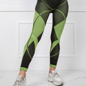 Black and Green Etta Leggings