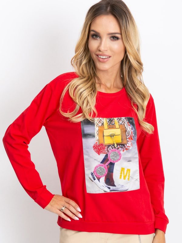 Red Fancy Sweatshirt