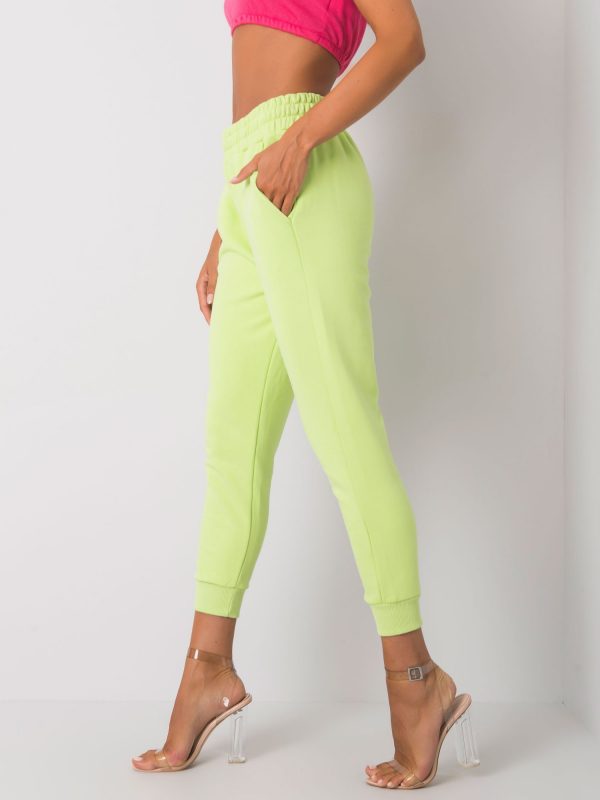 Lime Clancy Cotton Sweatpants