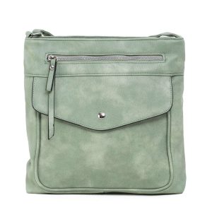 Light green eco leather handbag