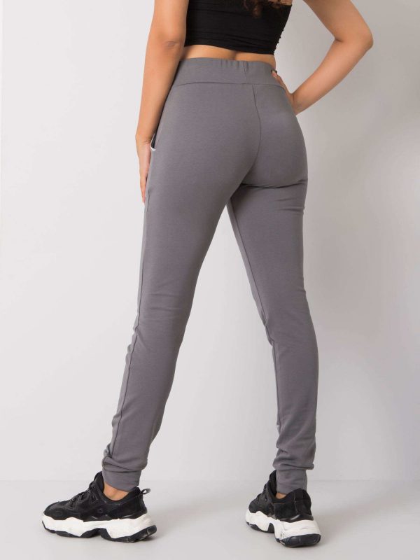 Dark grey sweatpants with the inscription Fatemah