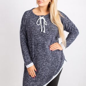 Navy blue tunic plus size Sienna