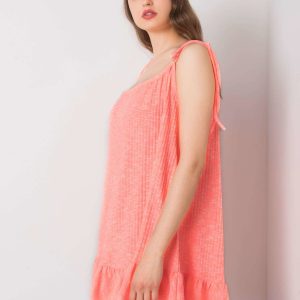 Fluo Coral Synthia Dress