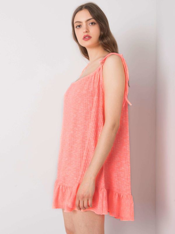 Fluo Coral Synthia Dress