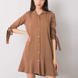 Brown casual dress Adelasia