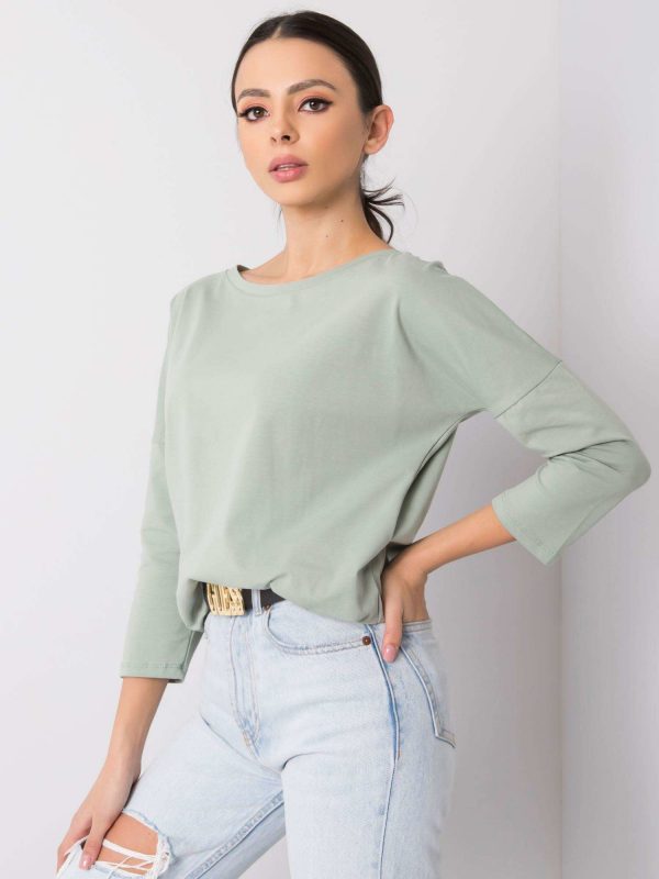 Fiona Pistachio Blouse