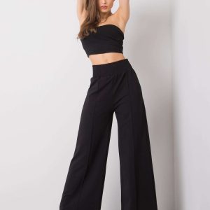 Black wide sweatpants Santiago RUE PARIS