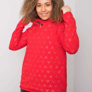 Red print sweatshirt by Frances