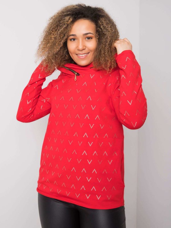 Red print sweatshirt by Frances